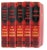 Handsome collection of five red bindings with black & gold accents containing novels by Alice Tisdale Hobart. Includes...