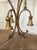 Hollywood Regency Hollywood Regency Gilt Metal Side Table W/ Glass Top, 1960s Rope & Tassel Design For Sale - Image 3 of 17