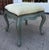 1920s Antique Italian Baroque Green Paint Decorated Footstool Ottoman Bench For Sale - Image 5 of 6