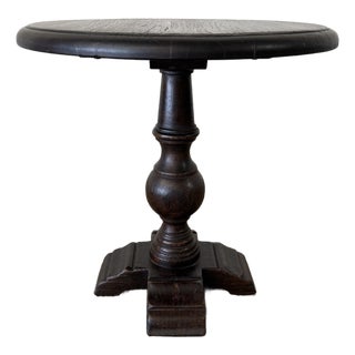 Morgan Table - Walnut Finish 25.5"d For Sale