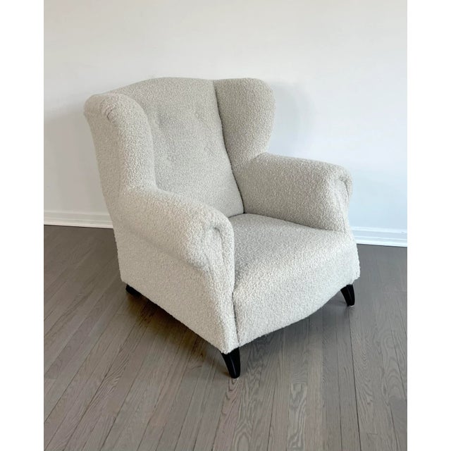 Fendi Vintage Fendi Casa Armchair in Gurion Alpaca Teddy Boucle For Sale - Image 4 of 10