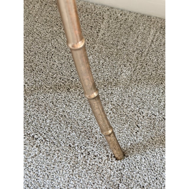 1970s Faux Bamboo Brass Plant Stand For Sale - Image 10 of 14