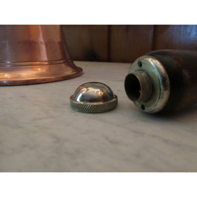 1930s Copper Bell Shaped Cocktail Shaker Designed by Bruce De Montmorency, 1937 For Sale - Image 5 of 10