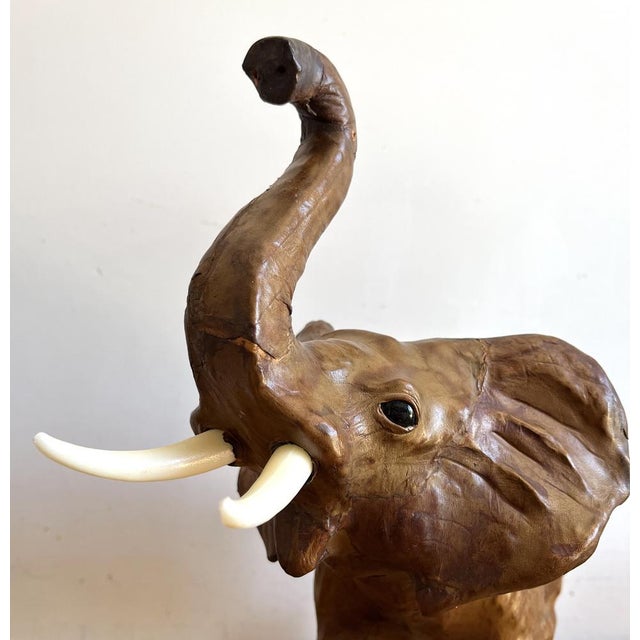 Elephants in Brown Leather, 1960s For Sale - Image 15 of 17