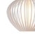 Mid-Century Modern Bloom 14 Inch Pendant Light by Nova of California - White Cage Globe Bubble Orb Light - Satin Steel Canopy - Mid-Century Modern Kitchen Light For Sale - Image 3 of 7