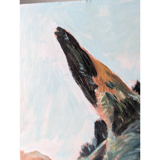 Unknown, Oil on Panel, Portrait of a Donkey, 20th Century, 1990s, Oil For Sale - Image 4 of 10