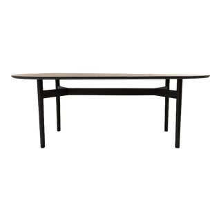 Schumacher Puffin 98" Dining Table in Soft Black For Sale
