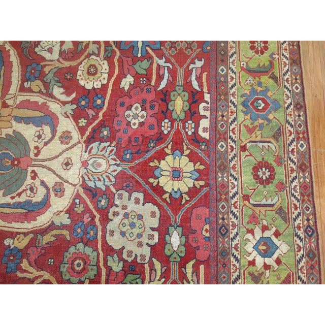 Antique Zabihi Collection Persian Mahal Rug - 10'11" x 17'2" For Sale - Image 4 of 7
