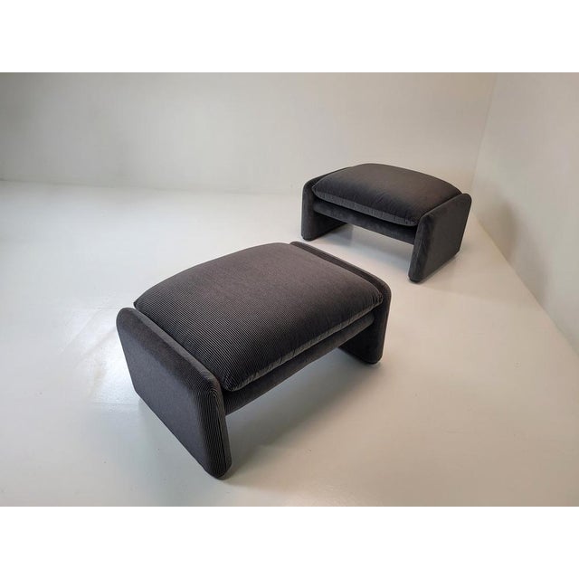 Black Ottoman by Vico Magistretti for Cassina For Sale - Image 8 of 16