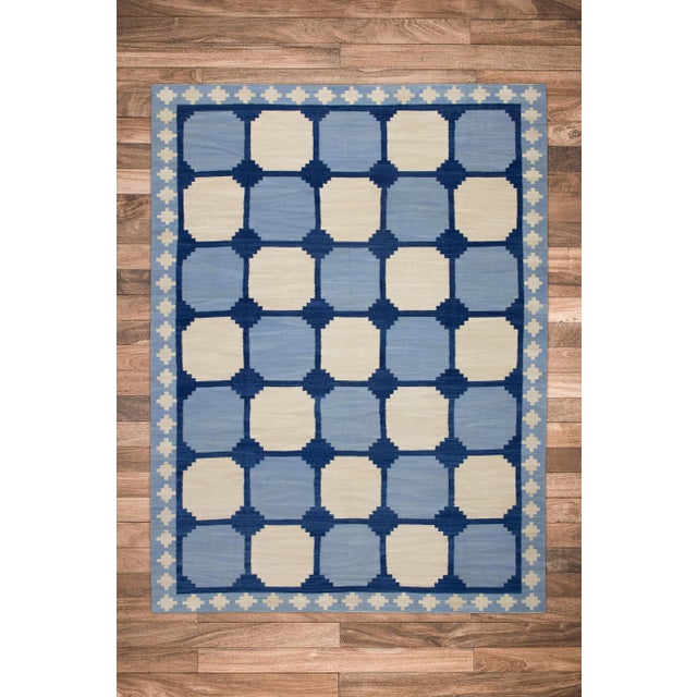 Textile Modern Handmade Kilim Rug 9'x11'11" For Sale - Image 7 of 7