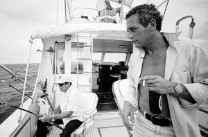 Paul Newman on a Fishing Boat Art Print