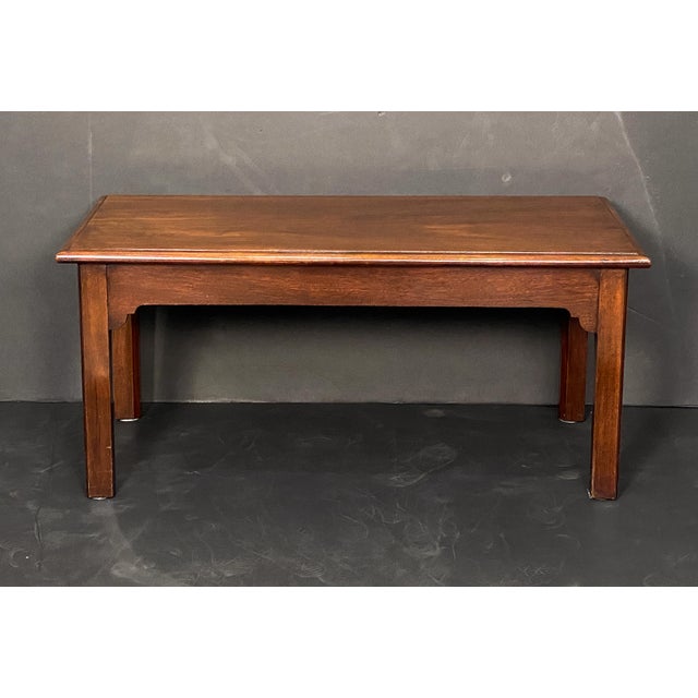 French Rectangular Low or Coffee Table of Mahogany For Sale - Image 4 of 10