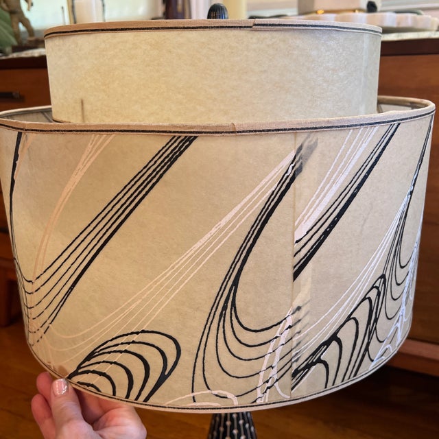 Mid-Century F.A.I.P. Original Table Lamp With Original Shade For Sale - Image 12 of 12