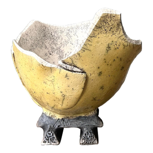 Vintage Original Studio Pottery Folded Bowl