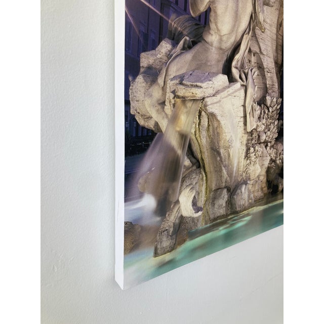 William Gray Harris Photograph on Canvas “ Four Rivers Fountain, Piazza Navona" For Sale - Image 9 of 10