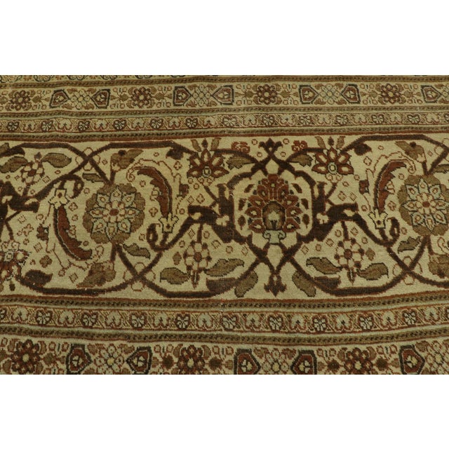 Textile Late 19th Century Persian Tabriz Rug, 12'11 X 17'09 For Sale - Image 7 of 11
