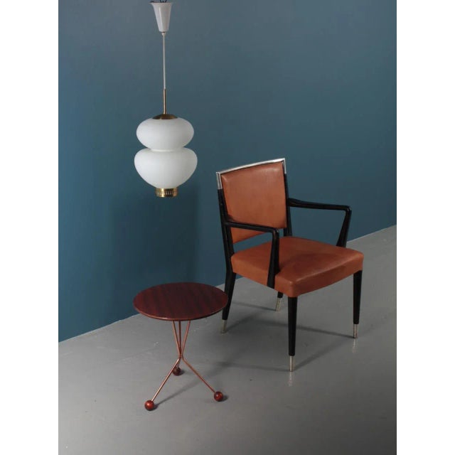 1960s Mid-Century Danish Peanut Pendant Lamp by Bent Karlby for Lyfa, 1960s For Sale - Image 5 of 9