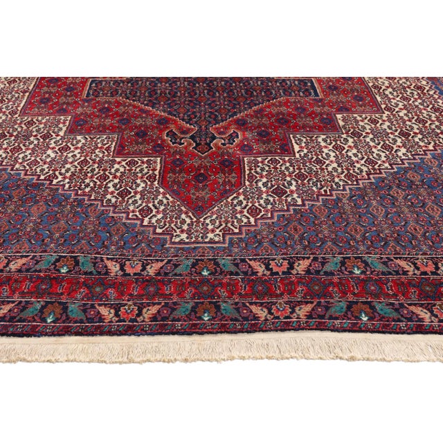 Vintage Persian Bijar Rug, 06'09 X 10'04 For Sale - Image 4 of 10