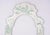Chinoiserie White Hand Painted Green Chinoiseries Style Tole Mirror For Sale - Image 3 of 7