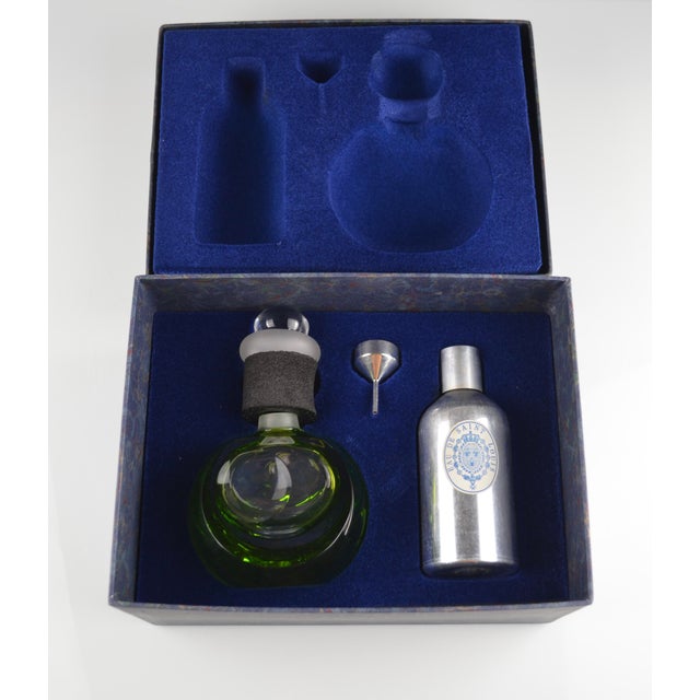 Glass Crystal Perfume Bottle Set from Saint-Louis, France, 1990s For Sale - Image 7 of 15