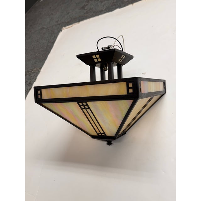 Design Plus Gallery presents the. Prairie Semi Flush Mount Light Fixture by Arroyo Craftsman. The fixture is from the...