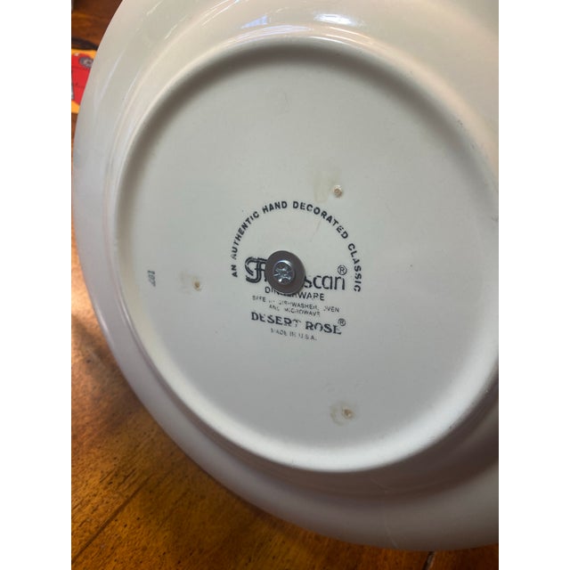 1980s Franciscan Desert Rose 3 Tired Cake Stand For Sale In Boston - Image 6 of 12