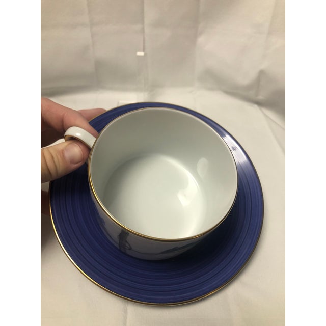 Limoges, France Modern Marie Daâge Breakfast Cup & Saucer. For Sale - Image 4 of 6