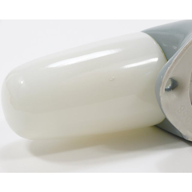 Bauhaus Gray Sconce Double Wall Light by Wilhelm Wagenfeld attributed to Linder, Germany, 1950s For Sale - Image 13 of 17