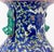 Blue Pair of Chinese Famille Rose Porcelain Baluster Vases For Sale - Image 8 of 13