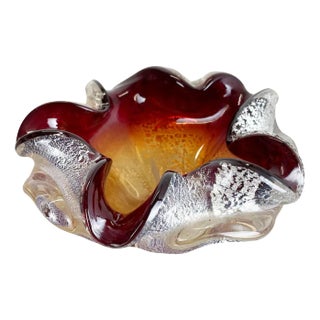 Murano Glass Bowl or Ashtray from Barovier and Toso, Italy, 1970s For Sale
