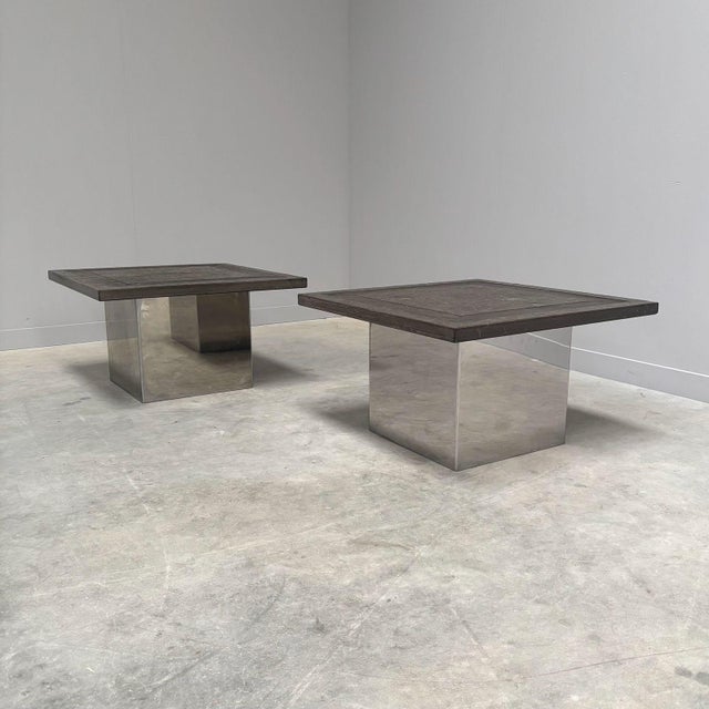 1970s Brutalist Stone Coffee Tables by Peter Draenert, 1970s, Set of 2 For Sale - Image 5 of 17