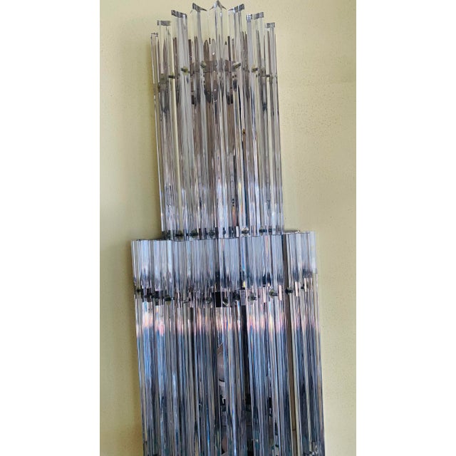 Wall Lamps in Murano Glass, 1970, Set of 2 For Sale - Image 6 of 8