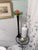 Glass Vintage Post-Modern Solid Black Glass Eiffel Tower Stretch Vase – For Sale - Image 7 of 12