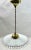 Gold Art Deco Opaline Ceiling Lamp, 1930s For Sale - Image 8 of 13