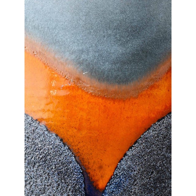 Vintage Tall Oversize Textural Glazed Ceramic Table Lamp by Carstens Tönnieshof For Sale - Image 15 of 17