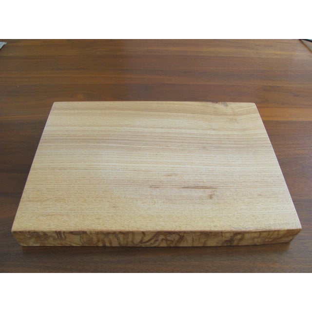 Mira Nakashima Mira Nakashima Designed Maple Cutting Board or Display Plinth Signed and Dated For Sale - Image 4 of 10