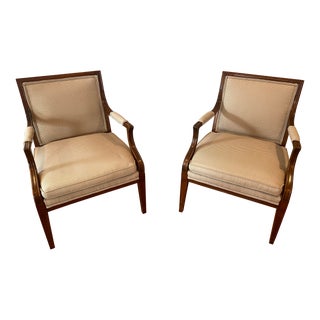 1930s Baker Arm Chairs- a Pair For Sale