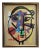 “Abstract Face” Titled Painting by Peter Keil, 1972 For Sale