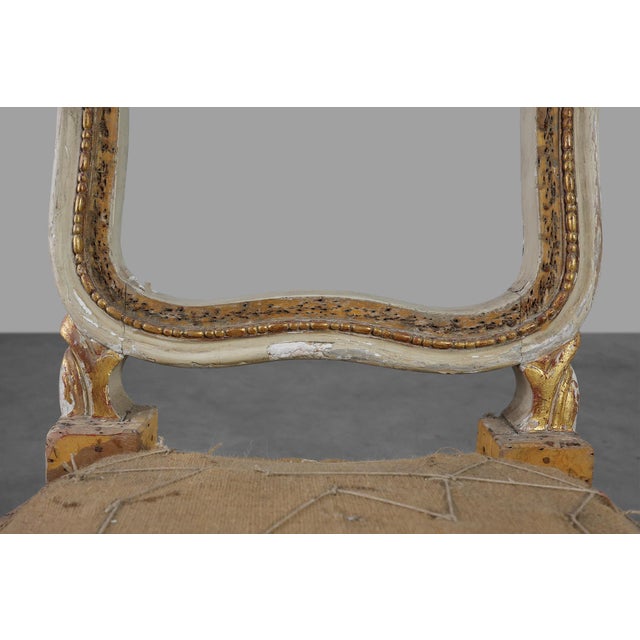 Antique Louis XV Chair in Carved Wood, 1800s For Sale - Image 4 of 14