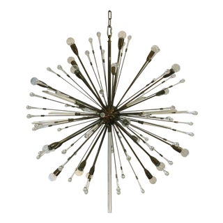 1960s Twenty Light Modernist Sputnik Chandelier For Sale
