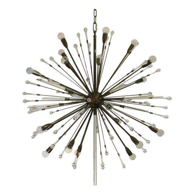 1960s Twenty Light Modernist Sputnik Chandelier For Sale