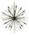 1960s Twenty Light Modernist Sputnik Chandelier For Sale