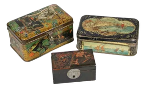 Atntique Boxes, 1890s, Set of 3