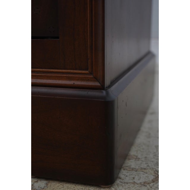 1980s French Empire Cherry Tv Armoire Cabinet For Sale - Image 13 of 16