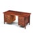 Brown Erik Worts Style Mid Century Danish Rosewood and Brass Executive Desk For Sale - Image 8 of 8