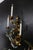 Gold Hollywood Regency Gilt Tole Metal Triple-Arm Floral Wall Candle Sconce, 1970s For Sale - Image 8 of 18
