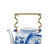 Ceramic Antique Oversized Blue and White Chinoiserie Porcelain Tea or Coffee Pot For Sale - Image 7 of 10
