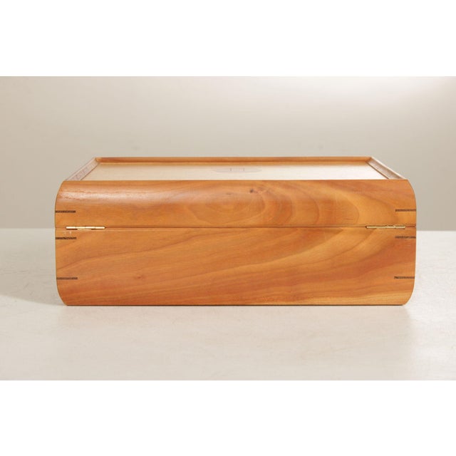 Studio Mixed Wood Desktop Cigar Humidor For Sale - Image 18 of 18