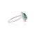Metal 1.15ct Natural Pear-Cut Emerald Diamond Halo 14k Gold Statement Ring Size 6 For Sale - Image 7 of 17