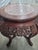 Wonderful condition on this 1930’s-40’s Asian carved table. The table base is intricately carved with flower and leaf...